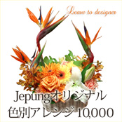 展覧会・個展祝いの花 色別アレンジメント 10000